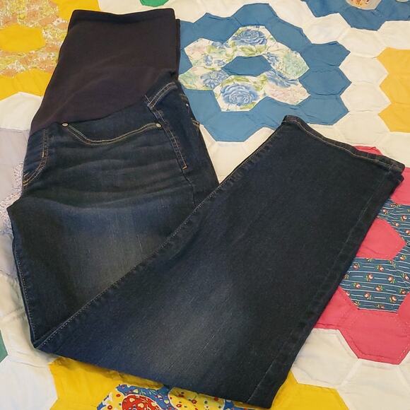 Levi's Denim - Levi's Signature Women's Size Large Maternity Slim Boyfriend Blue Denim Jeans
